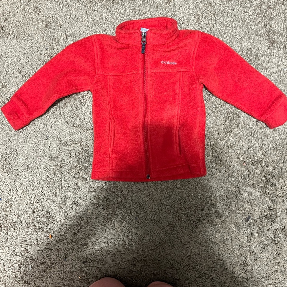 Columbia Vibrant Red Toddler Fleece